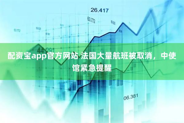 配资宝app官方网站 法国大量航班被取消，中使馆紧急提醒